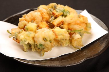 tipik Japon çanak KAKIAGE