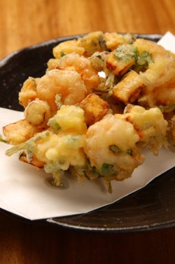 tipik Japon çanak KAKIAGE