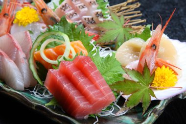  taze Sashimi plaka