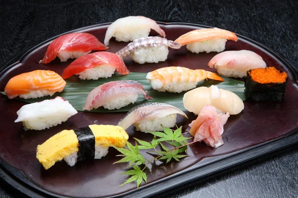 Fresh sushi plate — Stock Photo, Image