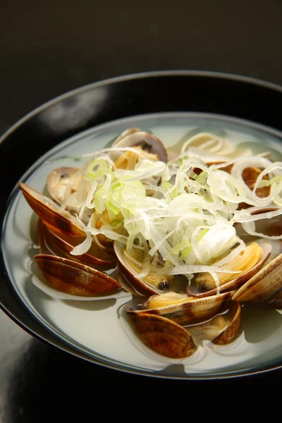 Japanese style shellfish soup — Stock Photo, Image