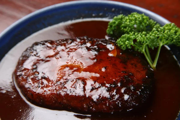 Hamburgo guisado con perejil — Foto de Stock