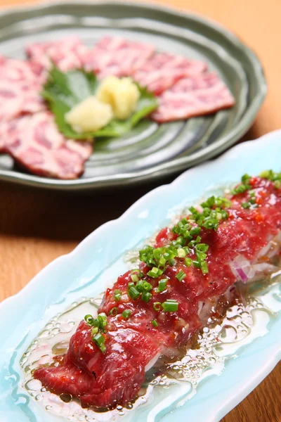 Pferdefleisch-Carpaccio — Stockfoto