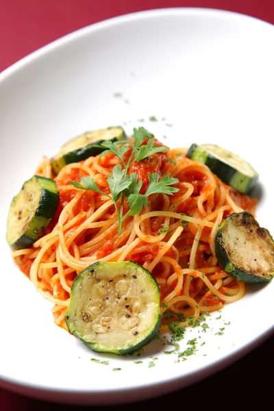 Tomato sauce pasta — Stock Photo, Image