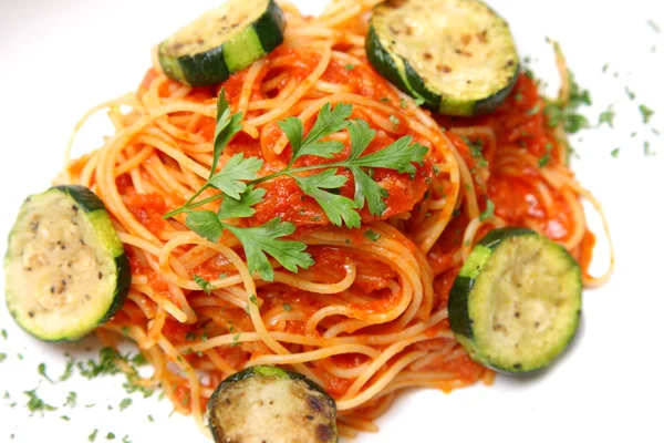 Tomato sauce pasta — Stock Photo, Image