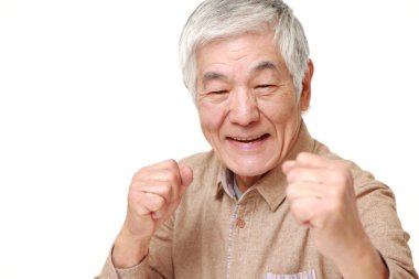 zafer poz üst düzey Japon adam 