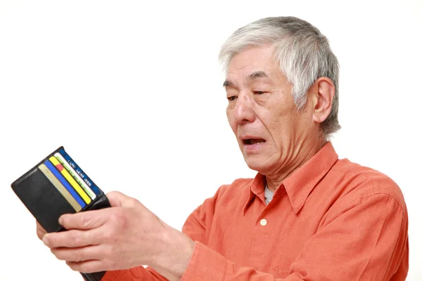 Arme senior Japanse man — Stockfoto