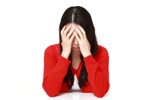 Retrato de mujer deprimida — Foto de Stock