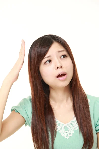 Jonge Japanse vrouw heeft verloren haar geheugen — Stockfoto