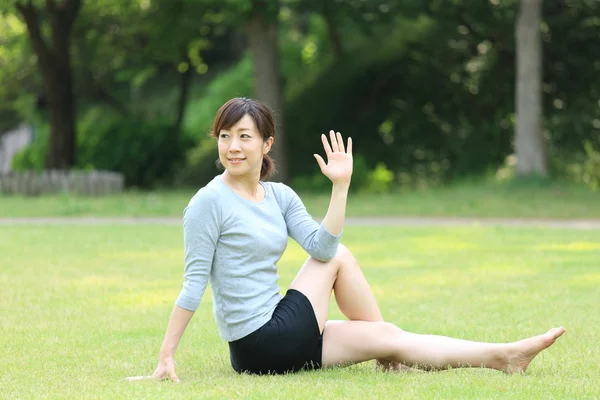 Half Lord of the Fishes pose — Stock Photo, Image