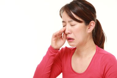 Japanese woman cries clipart