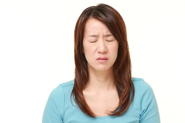 Sad Japanese woman — Stock Photo, Image