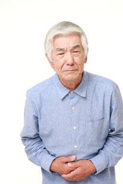 üst düzey Japon adam uğrar karın ağrısı