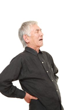 üst düzey Japon adam bel ağrısı uğrar