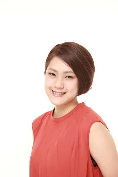Japán nő mosolyog — Stock Fotó