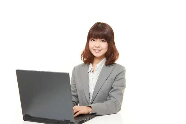 Young Japanese businesswoman pleased — Stock Photo, Image