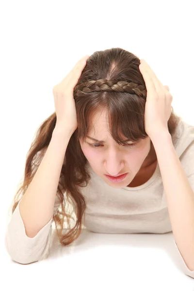 Young woman depressed — Stock Photo, Image