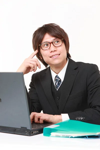 Hombre de negocios soñando con su futuro — Foto de Stock