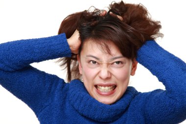 Çılgın Asyalı kadın