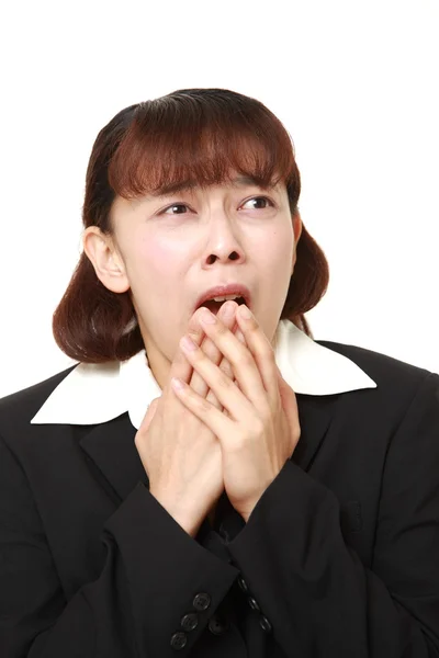 Asiatiska affärskvinna chockad — Stockfoto