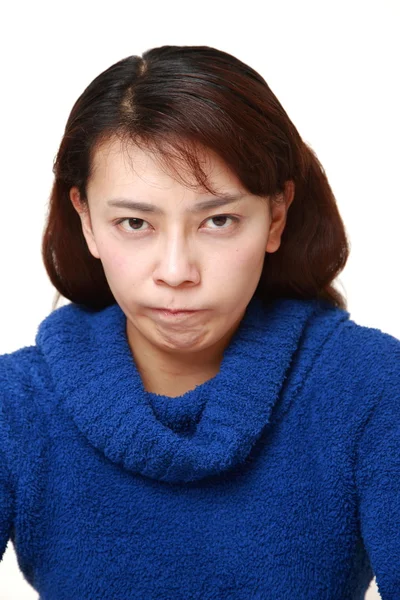 Retrato de mujer enojada — Foto de Stock