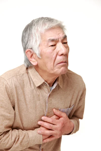 Senior serangan jantung pria Jepang — Stok Foto