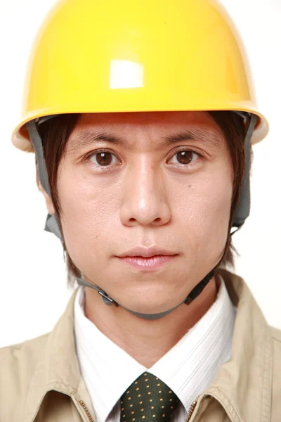 Mladá japonská stavební dělník — Stock fotografie