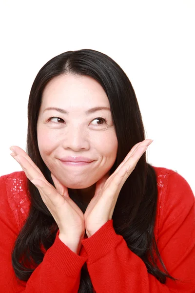Japonesa mujer complacido — Foto de Stock
