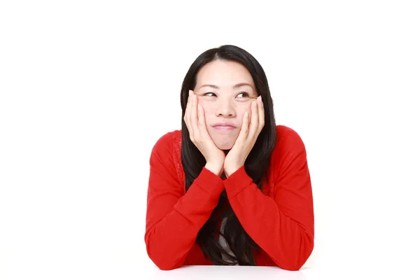 Japonesa mujer de mal humor — Foto de Stock