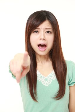 genç Japon kadın şok