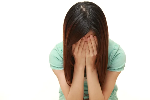 Portrait of depressed woman — Stock Photo, Image