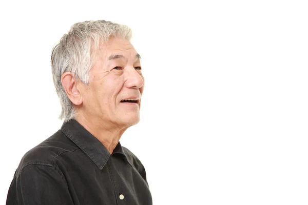 Senior Japonec usmívá — Stock fotografie