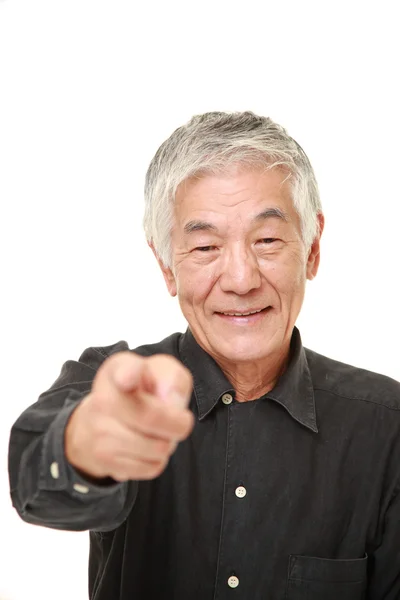 Starší japonský muž rozhodl — Stock fotografie