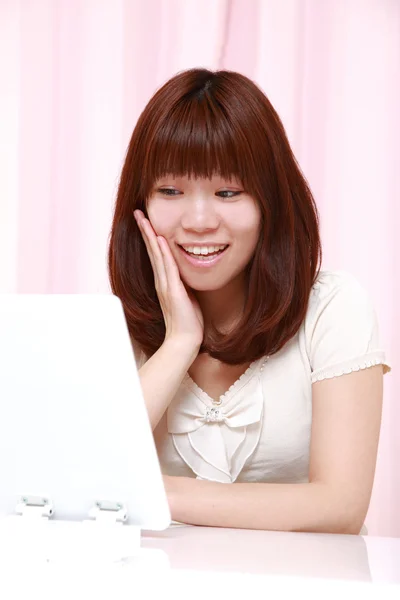 Young Japanese woman with good condition skin — Stock Photo, Image