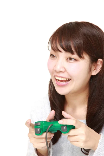 Молодих Японські жінки насолоджуючись відеоігри — стокове фото