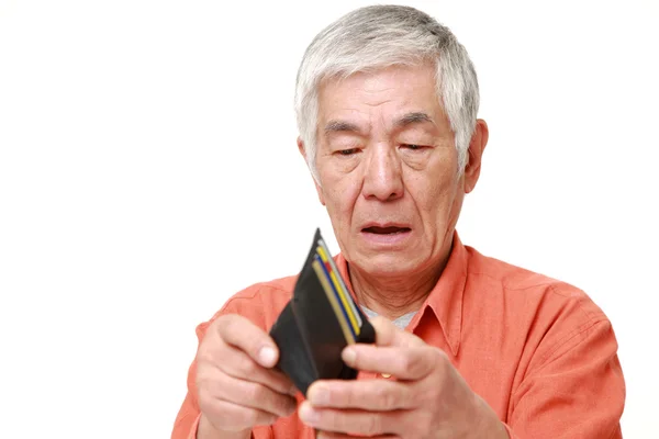 Arme senior Japanse man — Stockfoto