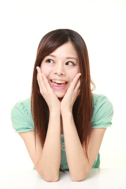 genç Japon kadın onun geleceği görmenin