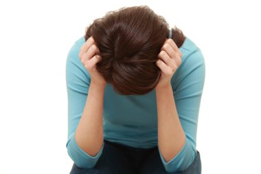 depresif kadın portresi 