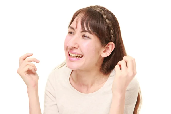 Young woman laughing — Stock Photo, Image