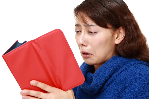 Retrato de mulher pobre — Fotografia de Stock