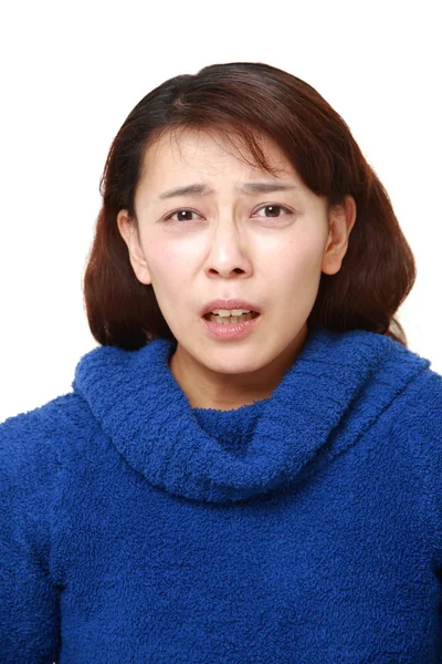 Asiático mulher chocado — Fotografia de Stock