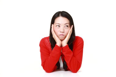 Japon kadın endişeler hakkında bir şey