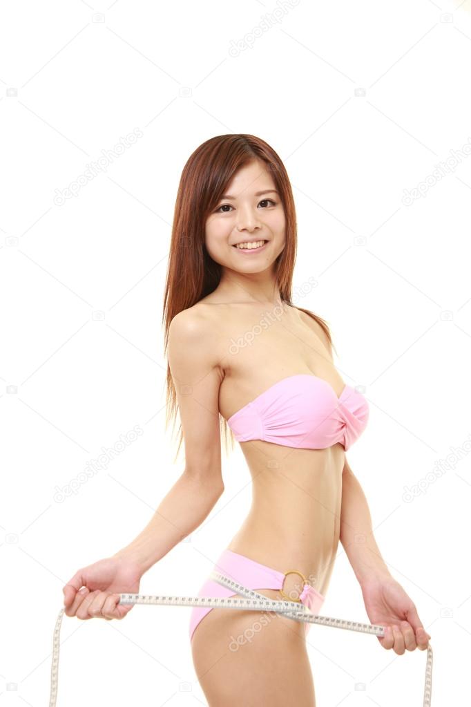 Japanische Grossmutter Bikini Onanieren