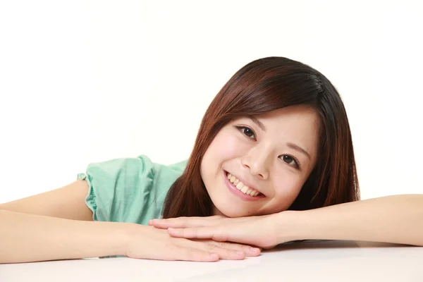 Young Japanese woman smiles — Stock Photo, Image