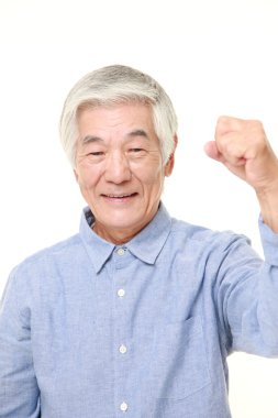 zafer poz üst düzey Japon adam