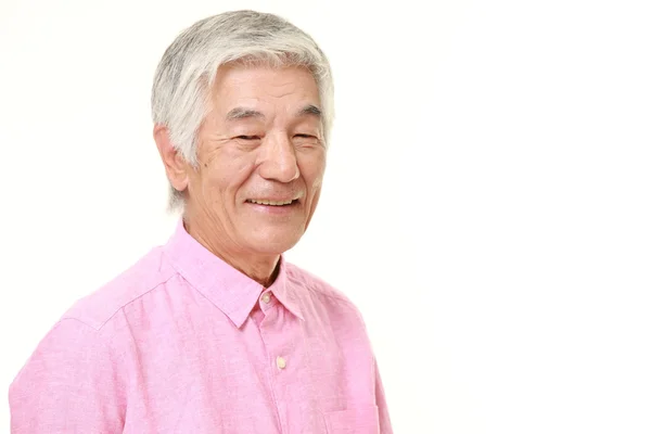 Senior Japanese man in good mood — Stock Photo, Image