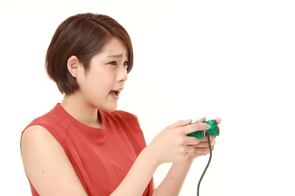 Молодих Японські жінки втрати гра відео гра — стокове фото