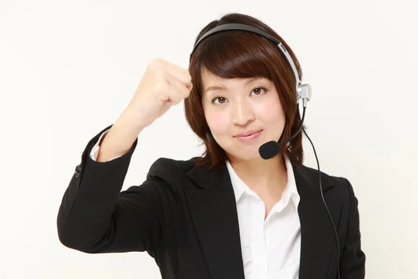 Businesswoman of call center — Stock Photo, Image