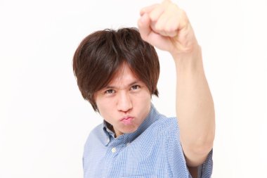 Zafer poz Japon adam