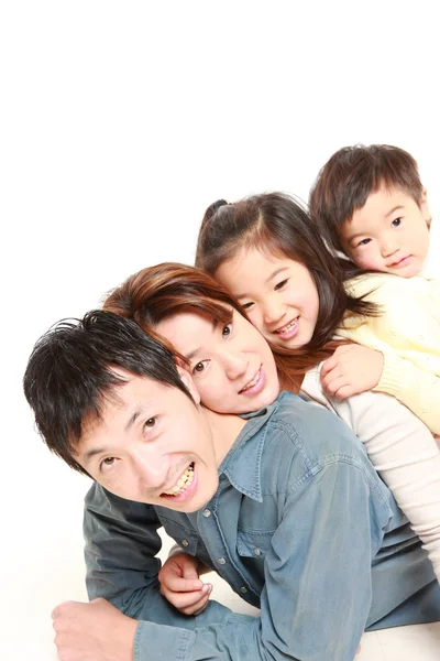Japanische vierköpfige Familie — Stockfoto